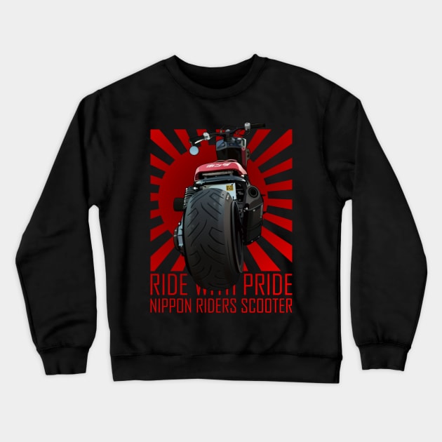 Scooter Japan Crewneck Sweatshirt by Akira31